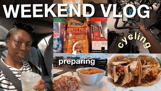 WEEKEND VLOG | taxes disaster, preparing for trip, cycling + more