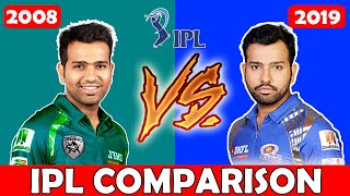 Rohit Sharma IPL Season 2008 Vs 2019 Comparison #IPL2020 ~ Cricket Comparison 2020