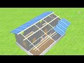 Tin Shed House Full Construction Animation Ajbest House Design Shed House Village House Design