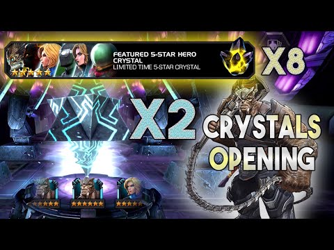 Marvel Contest Of Champions(MCOC) Massive 6 Star Crystal Opening, 5 Star Featured Crystal Opening