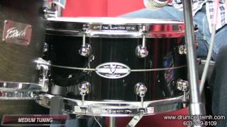 Video thumbnail for Pearl Kapur/Fiberglass Hybrid Exotic Snare Drum 6.5x14 by Drum Center of Portsmouth