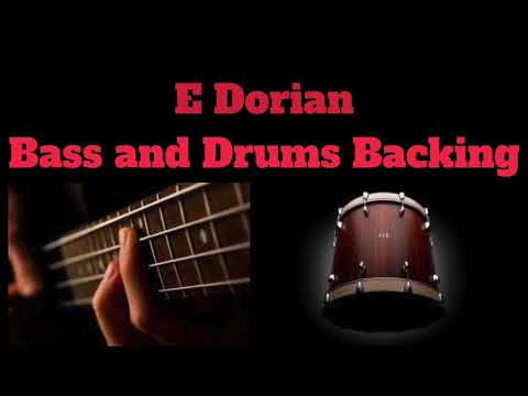 E Dorian Bass And Drums Backing (114 Bpm)