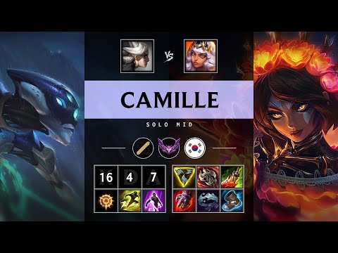 Camille Mid vs Qiyana - KR Master Patch 25.19
