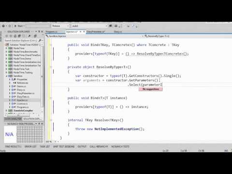 Jon Skeet Creates an IoC Container