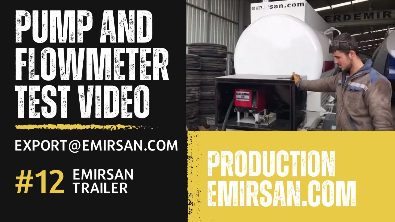 Emirsan Truck Tanker Trailer — Electrical Pump & Flowmeter Test