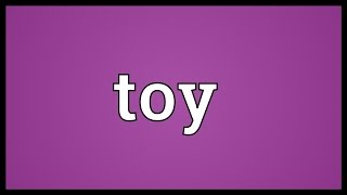 Toy Meaning