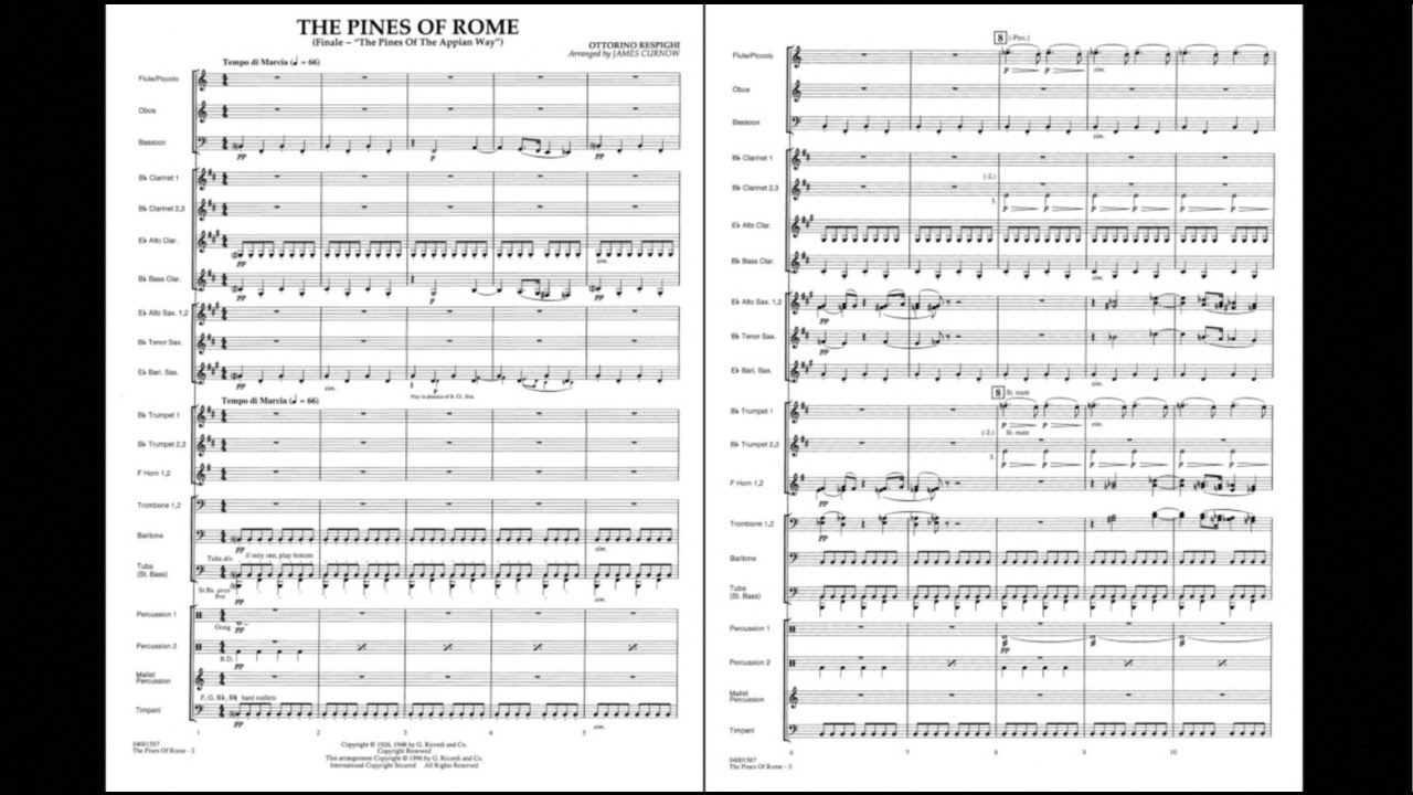 The Pines of Rome (Finale) by Ottorino Respighi/arr. James Curnow