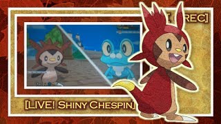[ LIVE! ] Shiny Chespin on Pokemon Y after only 50 Soft Resets!