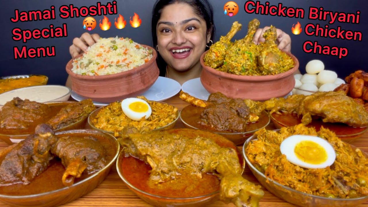 JAMAI SHOSHTI SPECIAL MENU‼️ MUTTON KOSHA, CHICKEN BIRYANI, CHICKEN CHAAP, FRIED RICE, FISH CURRY 