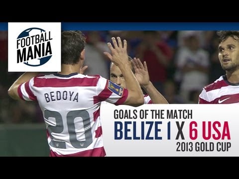 Gold Cup 2013: Belize 1 x 6 USA - Goals of the match!