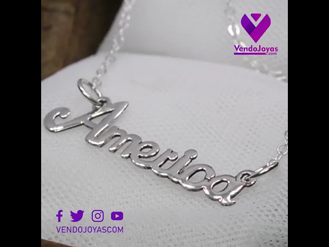 Vídeo relacionado con Collar Infinito Personalizado en Plata de Ley 925 con Corazón Fecha y Nombres con cadena Rolo de 40 cm + Alargador. Regalo de San Valentín, Día de los Enamorados. Hecho en España (Plata de Ley)