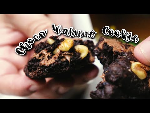 IRRESISTIBLE CHOCO WALNUT COOKIE + Soft & Chewy Crinkles | Midnight Bakes by Keana