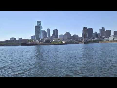Electric boat cruise- departure from  Old Port of Montreal, Montreal QC