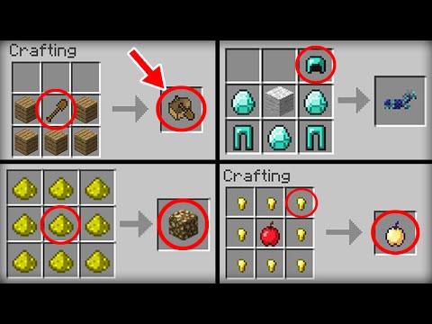 ✔ Minecraft: 10 Crafting Recipes That Changed