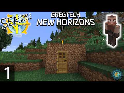 Punching Trees In Minecraft's Hardest Pack! Gregtech: New Horizons 2.8 Update - Season 2 Ep.1