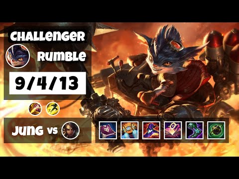Rumble vs Nidalee EU Challenger JUNGLE (9/4/13) - v11.18