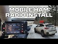 Mobile Ham Radio Install In A Subaru Crosstrek HAM GMRS Setup Yaesu Signal Stalk NMO