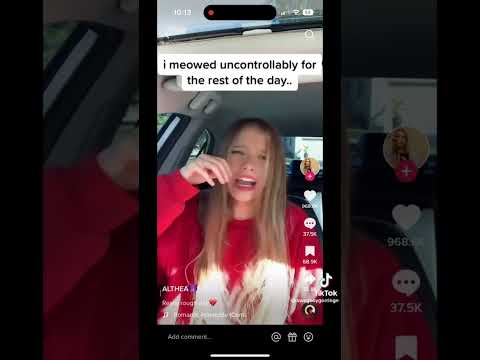 Girl claims she’s half cat // Tiktok @swagboygorringe