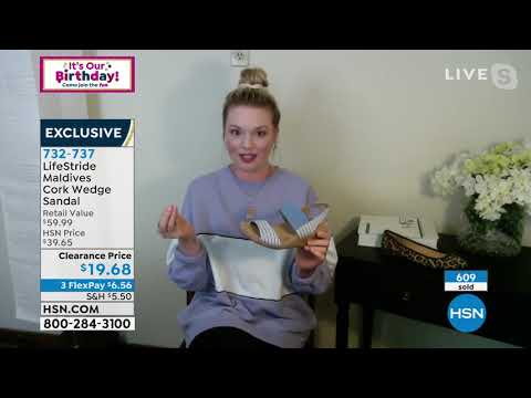 LifeStride Maldives Cork Wedge Sandal