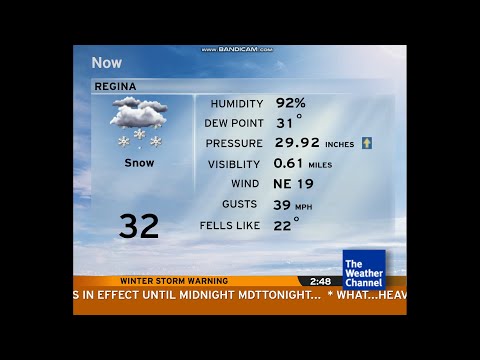 Intellistar 1 SD with Winter Storm Warning - Regina, CA  (10/23/22)