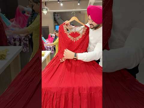 Reddish Maroon Georgette Designer Neck Hand embroidered Anarkali Gown With Chinon Sequins Work Duppa