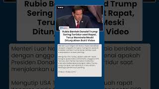 Rubio Bantah Trump Sering Tertidur saat Rapat, Tetap Membela Meski Ditunjukkan Bukti Video Viral