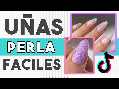 ¡VIRALES EN TIK TOK! · UÑAS PERLA EN 5 MINUTOS 💅🏼