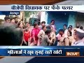 Angry locals pelt stones at CM Trivendra Singh Rawat over poor civic amenities in Dehradun