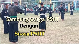 Download lagu Sambung warga PSHT dengan Siswa PSHT, Di Sriwilangsep kenaikan peringkat sabuk putih mp3