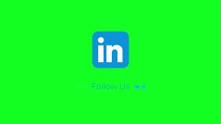LinkedIn Icon Animation | Green Screen (Free to Use)