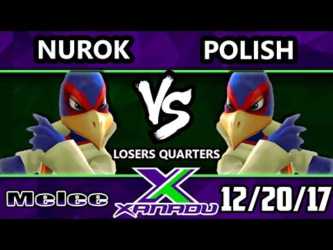 S@X 233 Melee - Nurok (Falco) Vs. Polish (Falco) - Smash Melee Losers Quarters - SSBM
