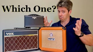 Video thumbnail for $100 Guitar Amp Shoot Out: Boss Katana Mini vs Orange Crush 12 vs Vox Pathfinder 10 (Review + DEMO) by 5 Minute Music