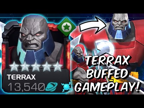 Buffed Terrax 5 Star Gameplay! - Great Utility With A Big Damage Buff! - Marvel Contest of Champions