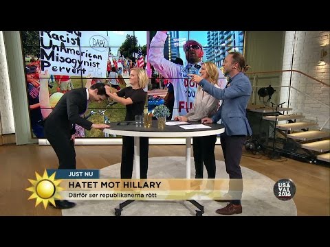 Marcus Oscarsson gör en Trump - får håret ruskat - Nyhetsmorgon (TV4)
