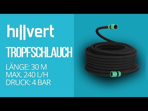 Video - Tropfschlauch - 30 m - 15 Befestigungshaken