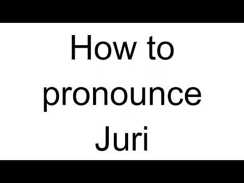 How to Pronounce Juri (Russian)