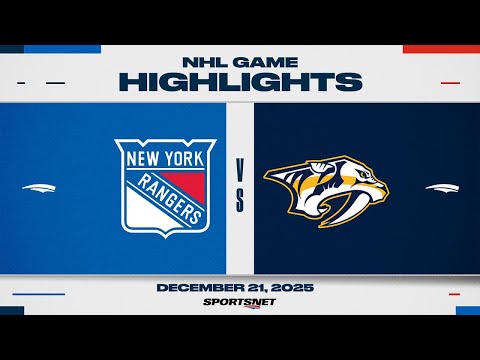 NHL Highlights | Rangers vs. Predators - December 21, 2025