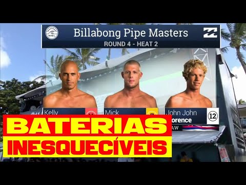 Baterias Inesquecíveis da WSL | Kelly Slater x Mick Fanning x John John Florence
