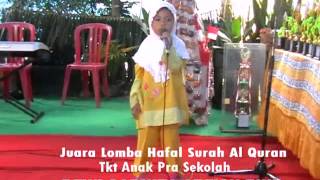 preview picture of video 'icha biki juara hafal quran tkt anak pra sekolah.mp4'