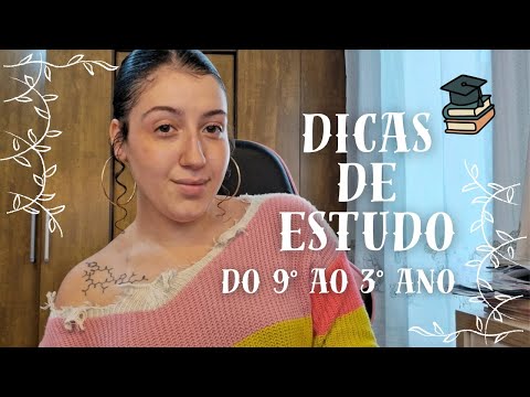Dicas de Estudo do 9° ao 3° ano ✨️📚