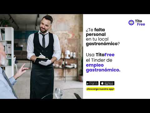 Encontra personal para tu local gastronomico con TitoFree
