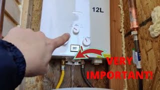 Another tankless water heater tip for gas Vevor Marey or electric Ecosmart Eco smart