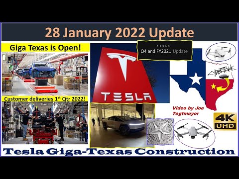 Tesla Gigafactory Texas 28 January 2022 Cyber Truck & Model Y Factory Construction Update (07:30AM)