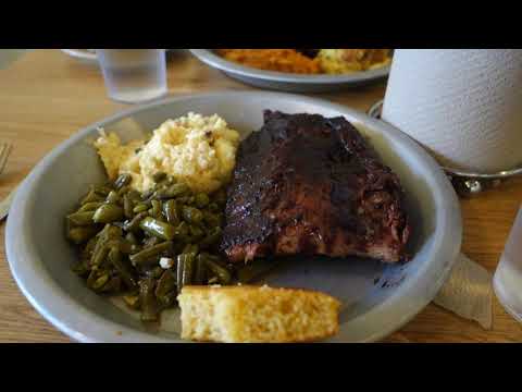 Eating at 12 Bones in Asheville, NC