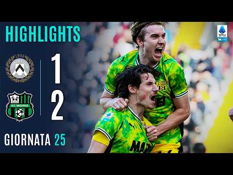 Video highlights della Udinese vs Sassuolo (1 a 2) - Giornata 25 - Fantacalcio e fantamedie