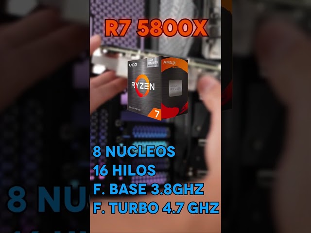 Vídeo relacionado con AMD Ryzen 7 5800X Procesador (8 núcleos/16 threads, 105W DTP, Socket AM4, 36 MB Caché, Reloj de aumento máx. hasta 4,7Ghz, no cooler)