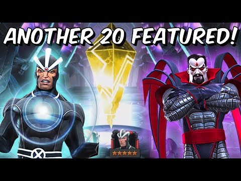 20x 5 Star Mister Sinister & Havok Featured Crystal Opening - Round #2 - Marvel Contest Of Champions