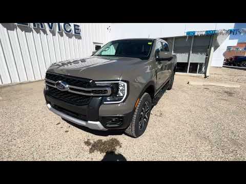 2026 Ford Ranger LARIAT 4WD SuperCrew 5' Box in Gray for sale at HomeField Ford in Raymond, AB