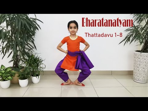 Thattadavu 1-8||Tattadavu||Bharatanatyam||Bharatanatyam Adavu||Thattadavu||Tayya Tai 1-8||