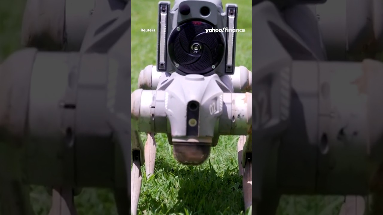 Watch this AI robot dog patrol as security. 🤖